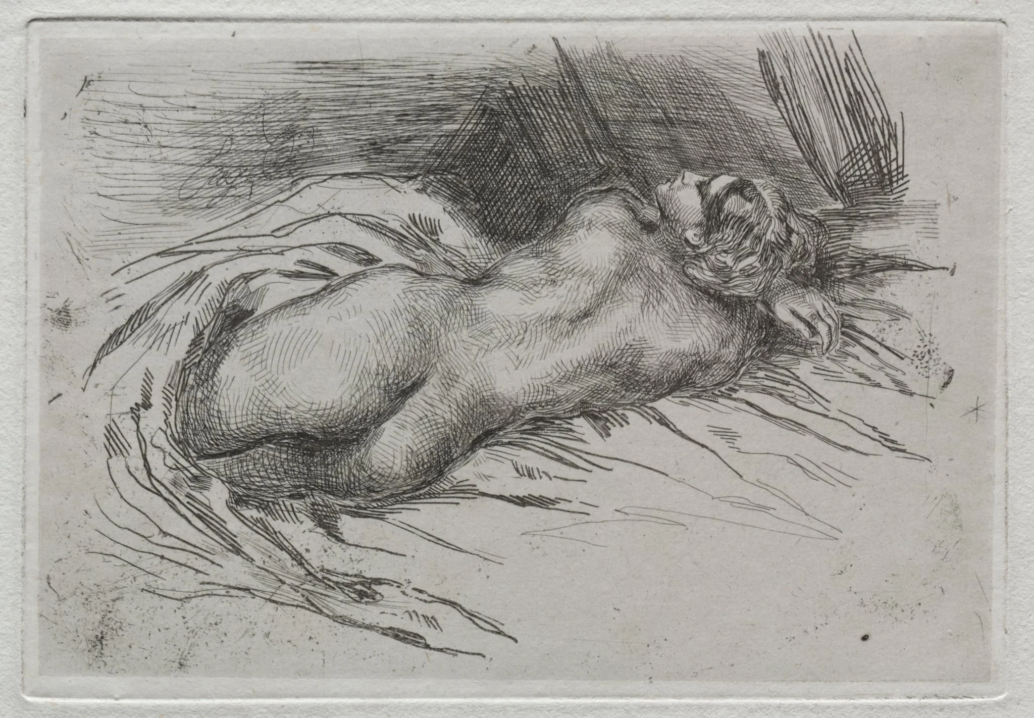 Study of a Woman Seen from the Back, detail