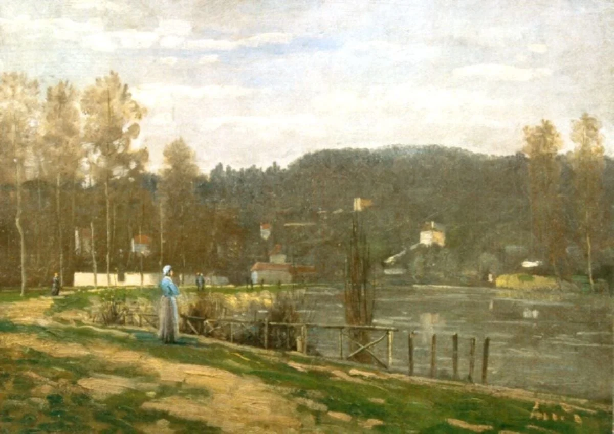 Peisaj din Franța, detail