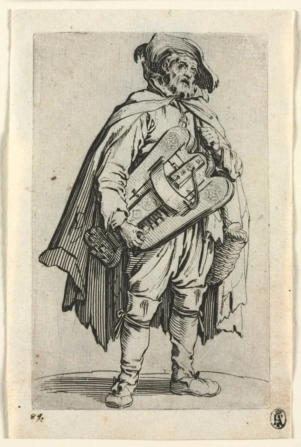 The Beggars: The Hurdy-Gurdy Player, detail