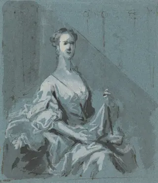 Portrait of a Lady, by Jacopo Amigoni, ink