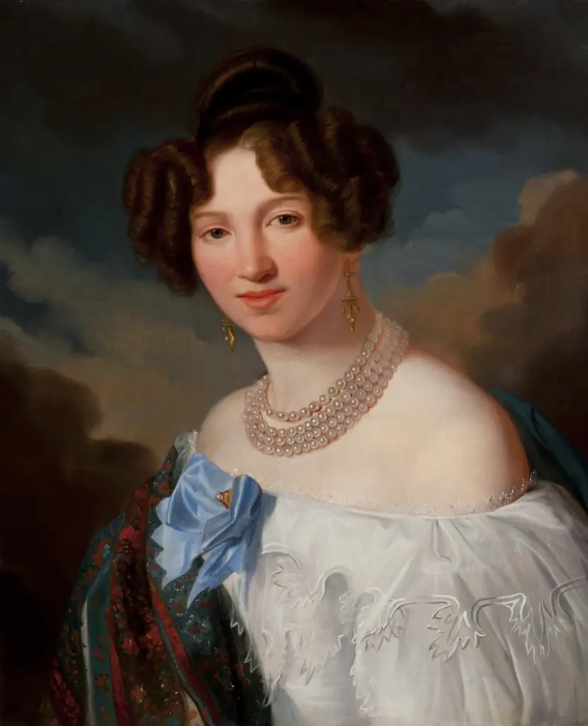 Portrait of Sydonia Henoch née Roller (Copy?), by Franciszek Ksawery Lampi, oil, 1827