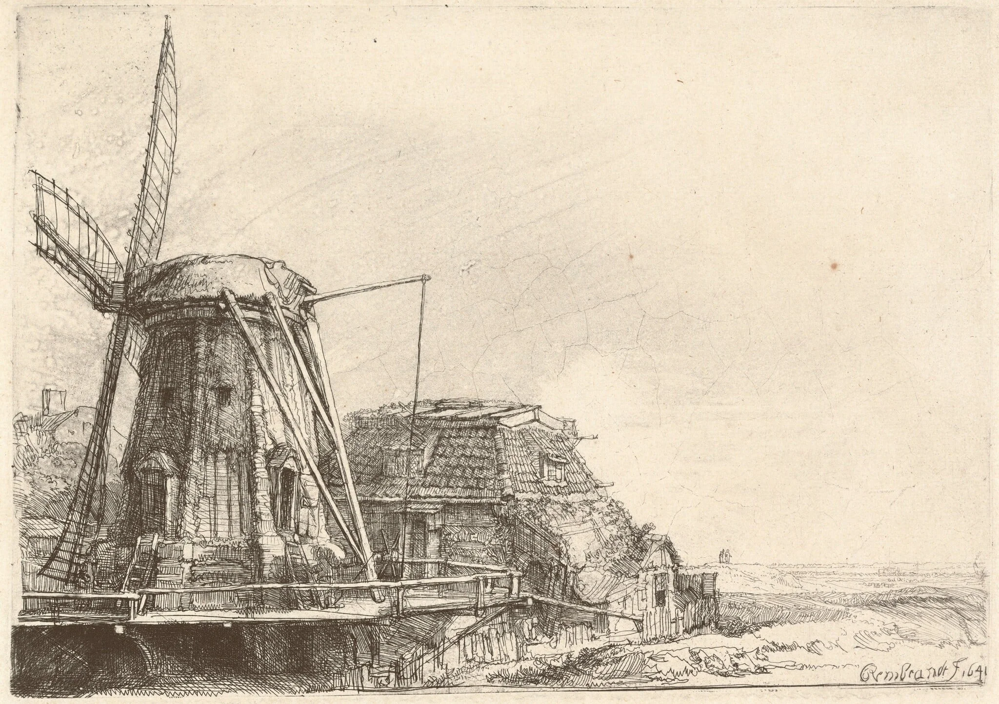 The Windmill, detail