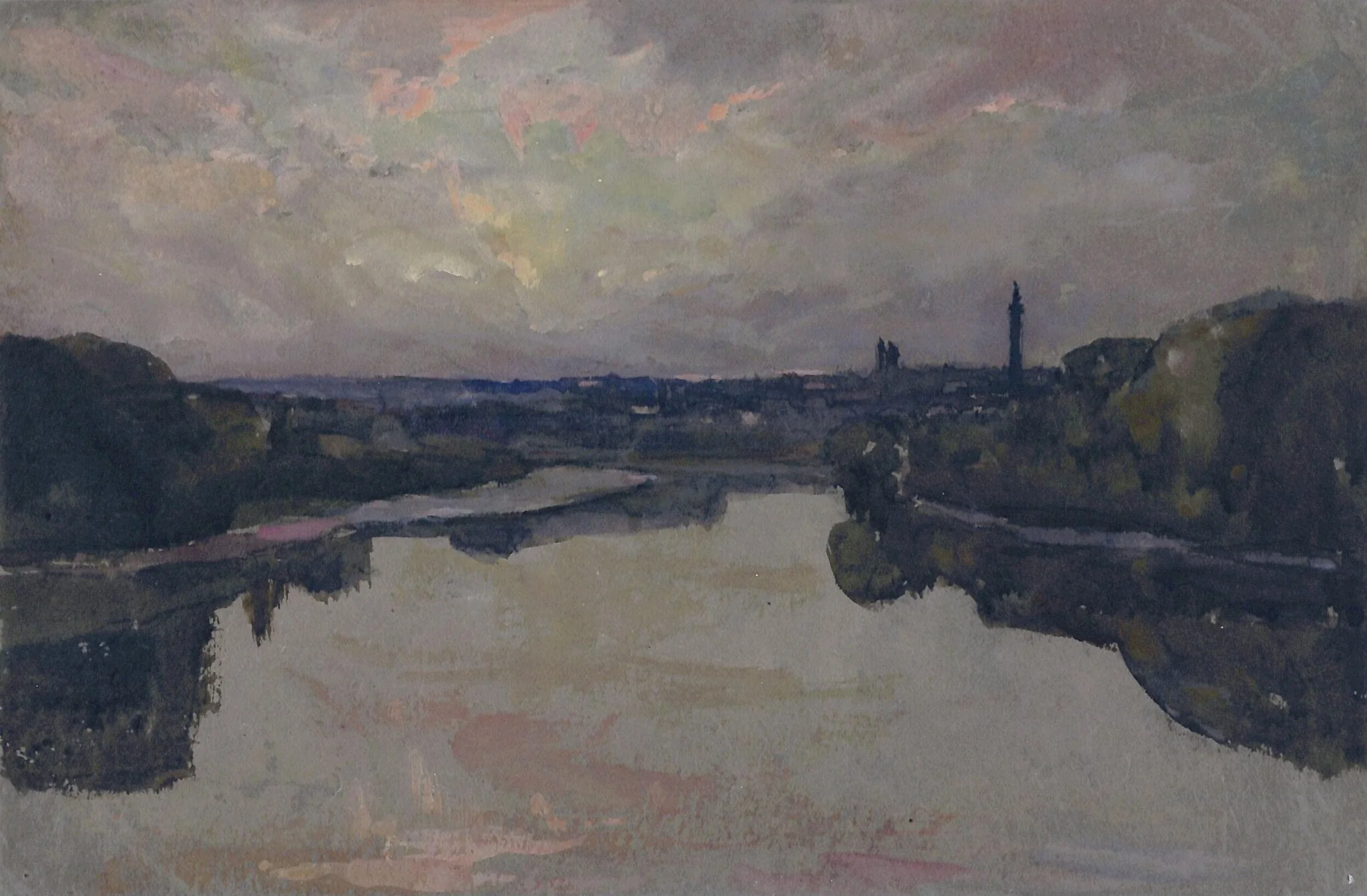 River - Sunset, detail
