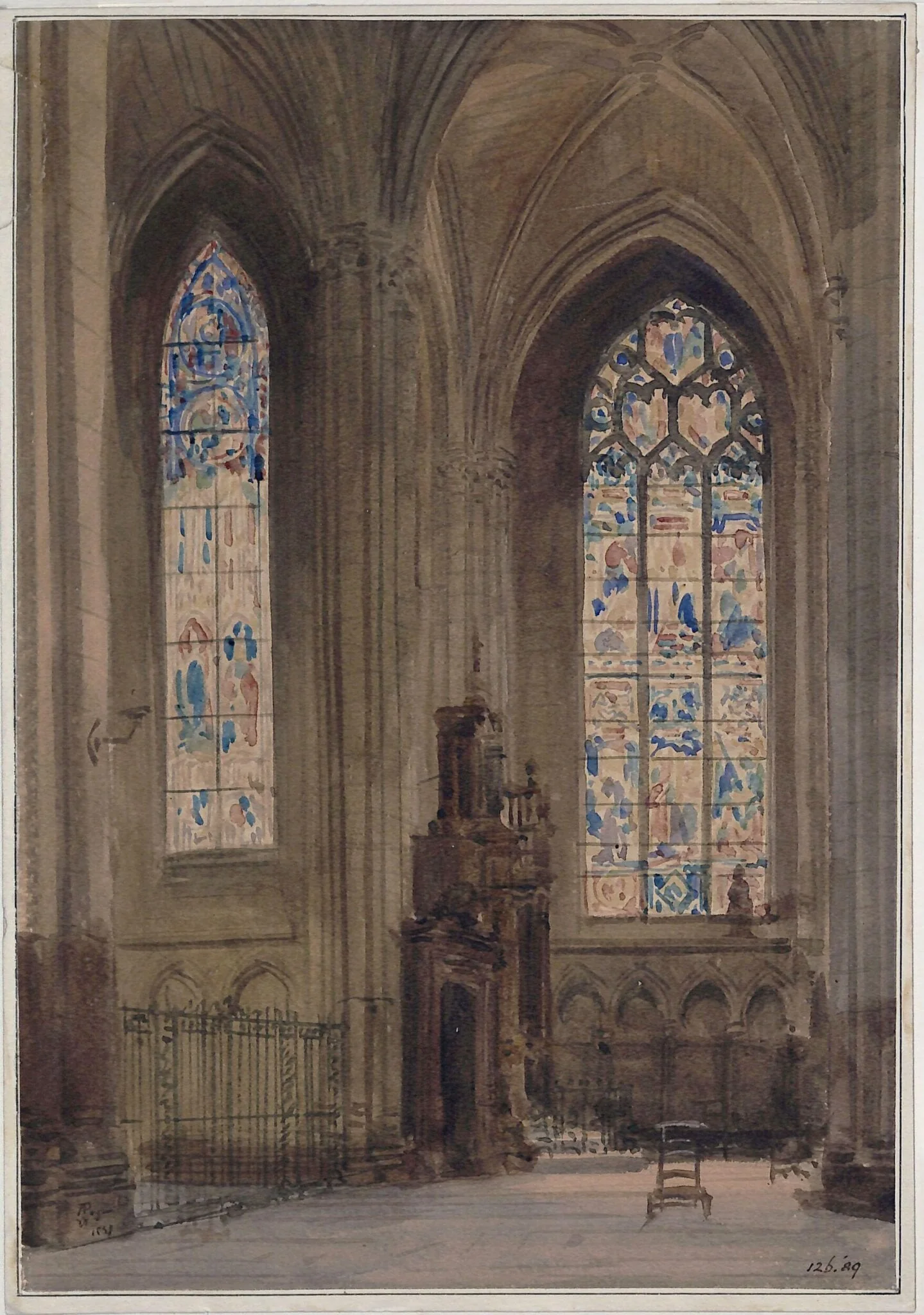 Chapel in the south transept of Rouen Cathedral, detail