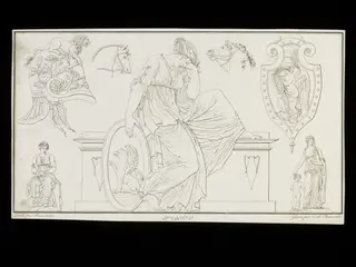 Fragments d'Architecture, Sculpture et Peinture dans le Style antique, by Pierre-Nicolas Beauvallet, 1805