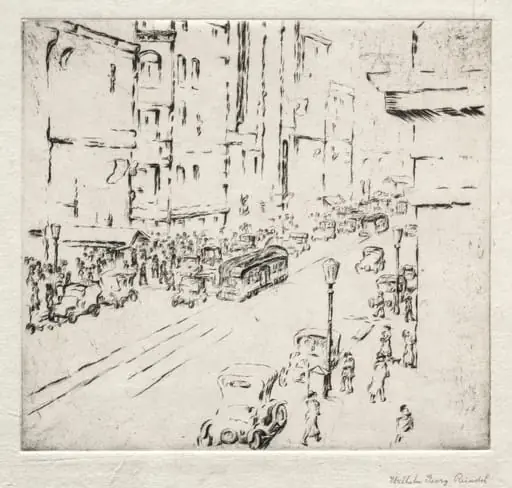 The Avenue, by William George Reindel, 1918