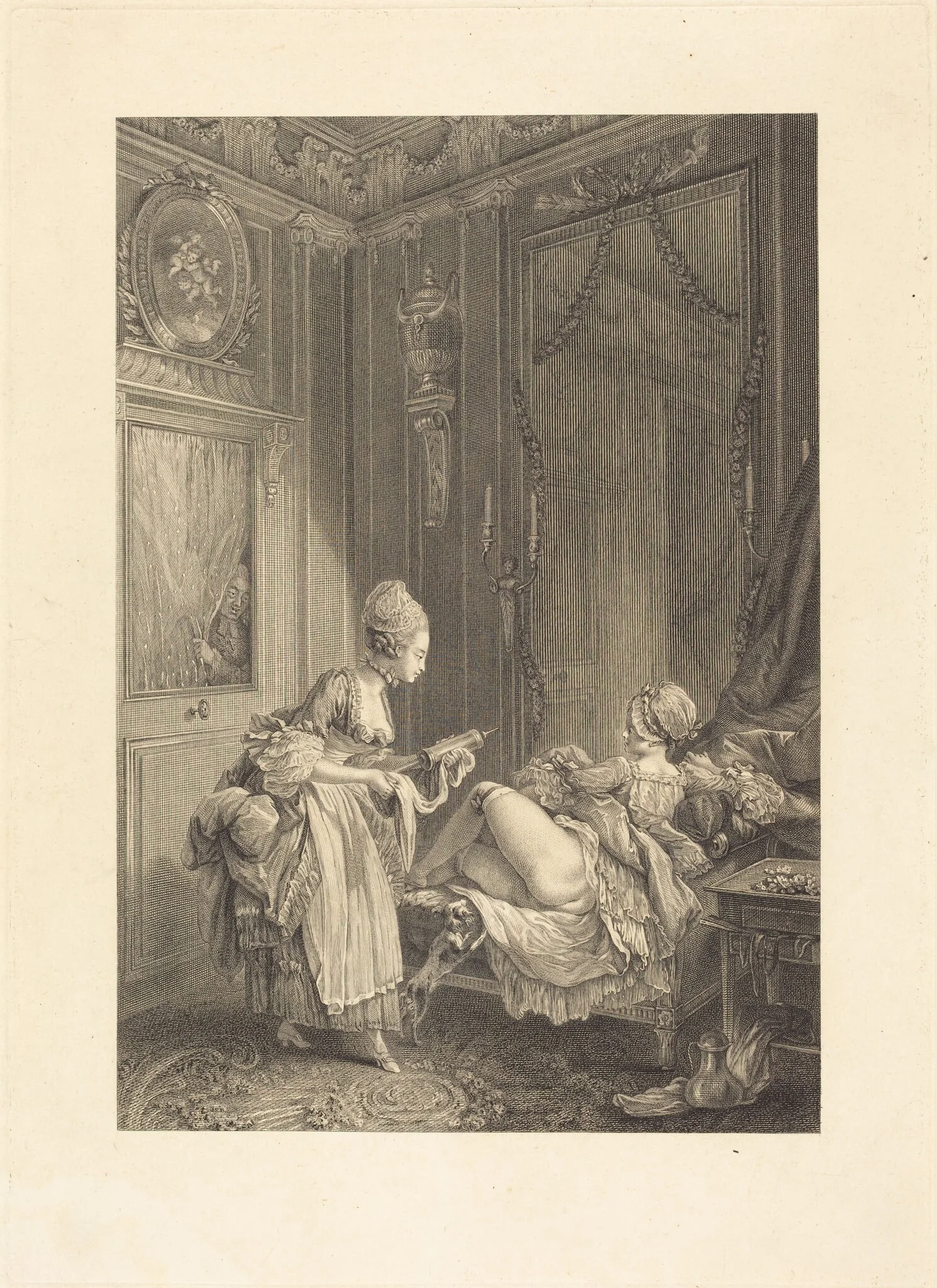 Le curieux, detail