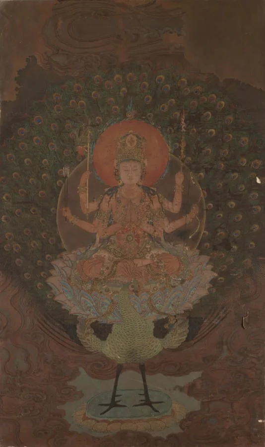 Mahamayuri (Kujaku Myoo), detail