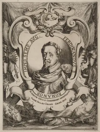 The Emperor Ferdinand II, by Stefano Della Bella, ink, 1637