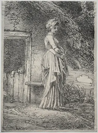 Specimens of Polyautography:  The Lost Apple, by Thomas Stothard, 1803