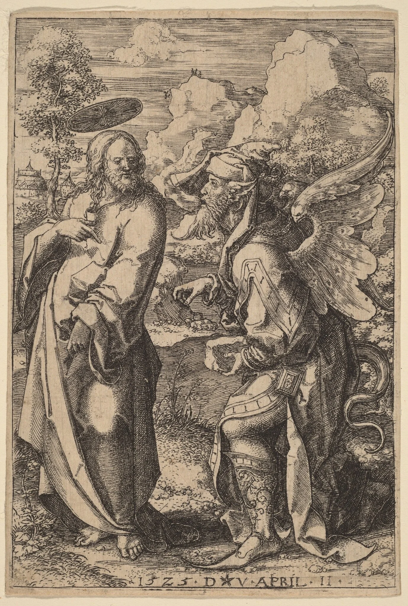 The Temptation of Christ, detail