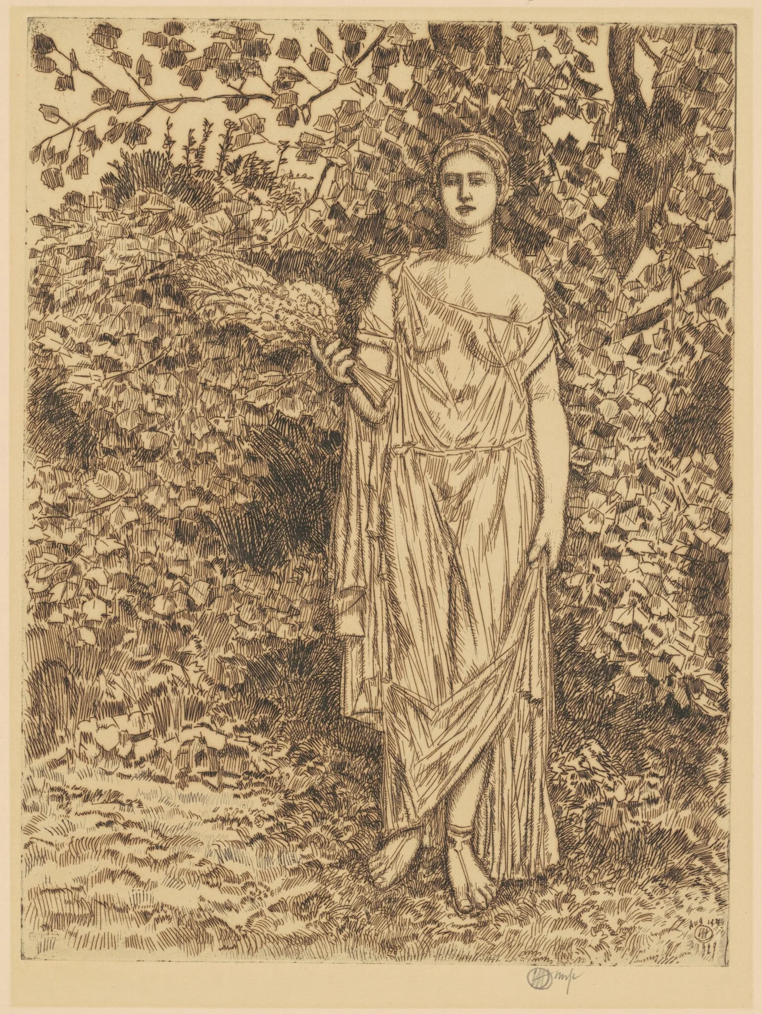 Flora, detail
