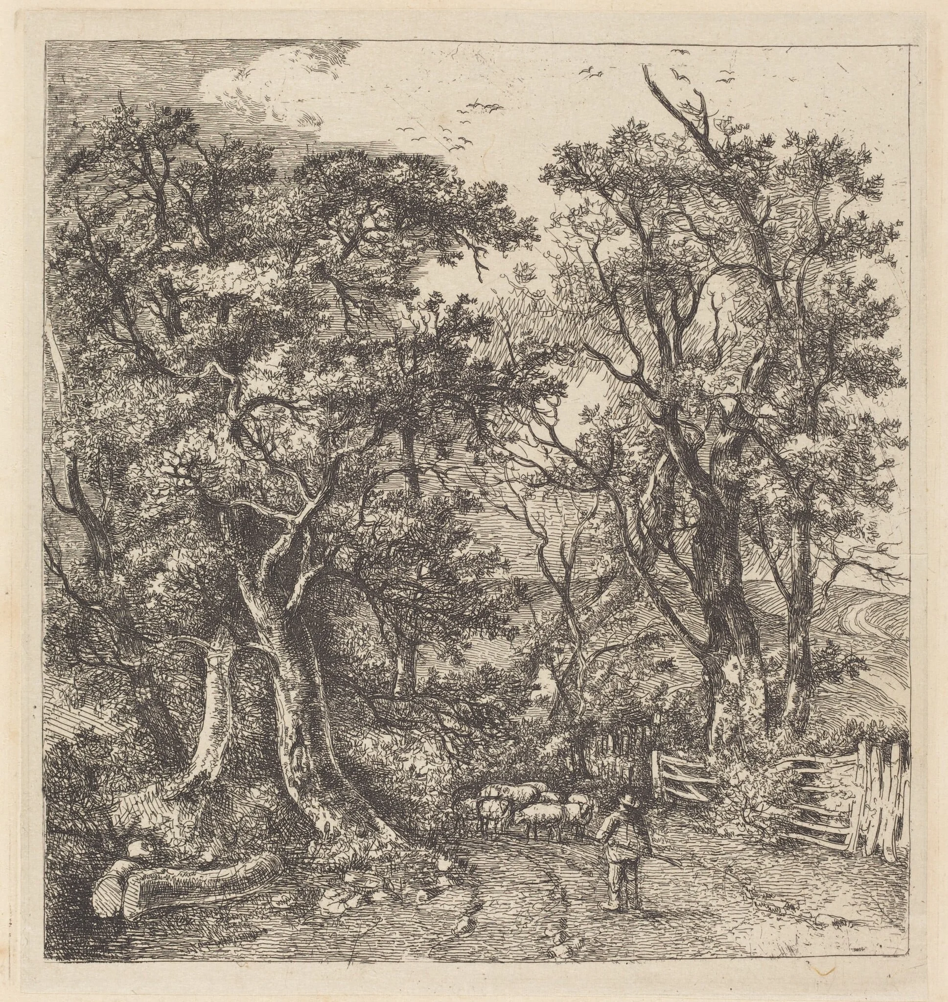 Road Scene, Hethersett, detail