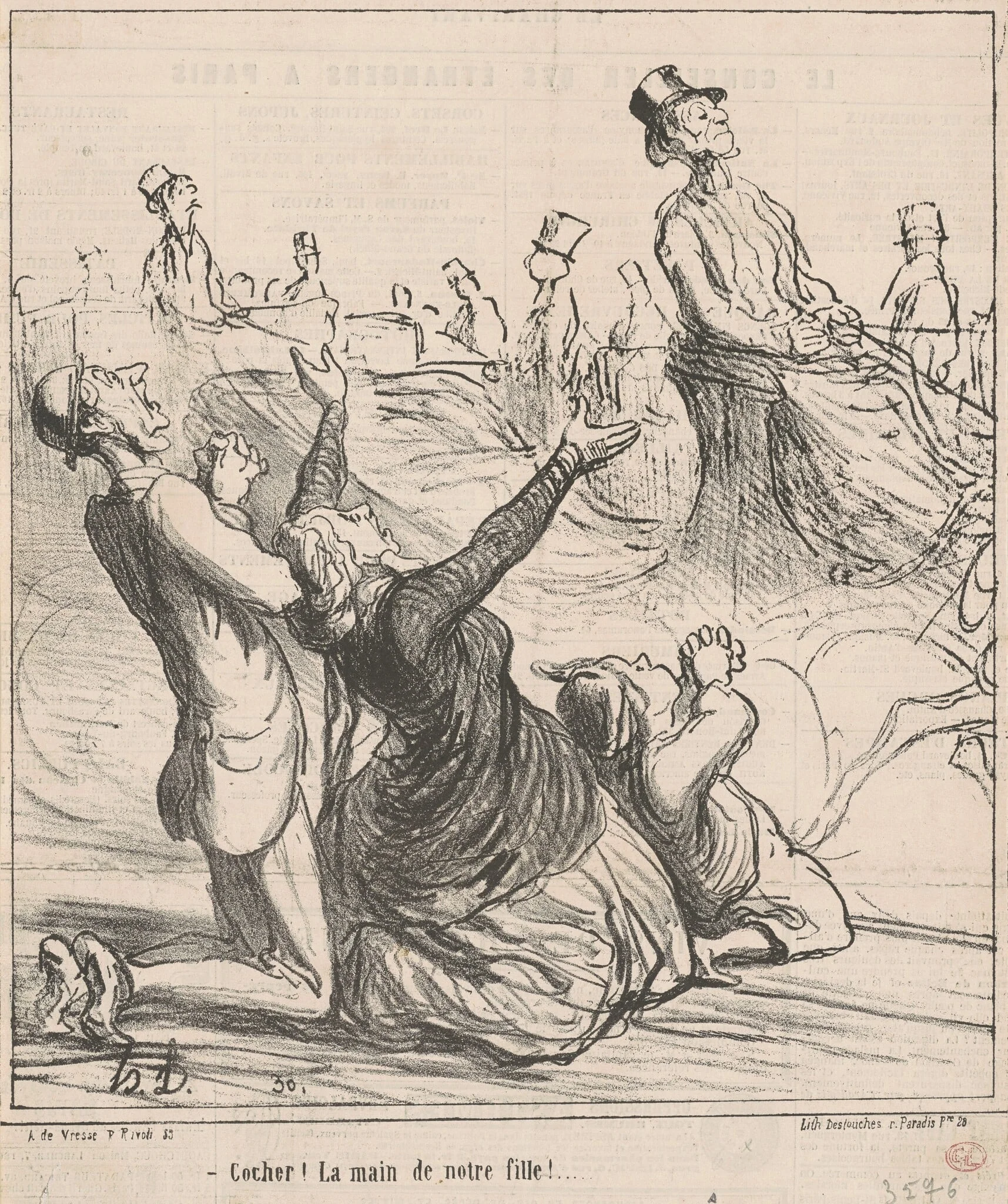 Cocher! La main de notre fille!, detail