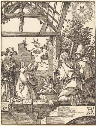 The Nativity, by Albrecht Dürer, ink, 1510