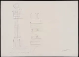 Details of chimneys, Abbot's Hospital, Guildford, by Somers Clarke, 1891