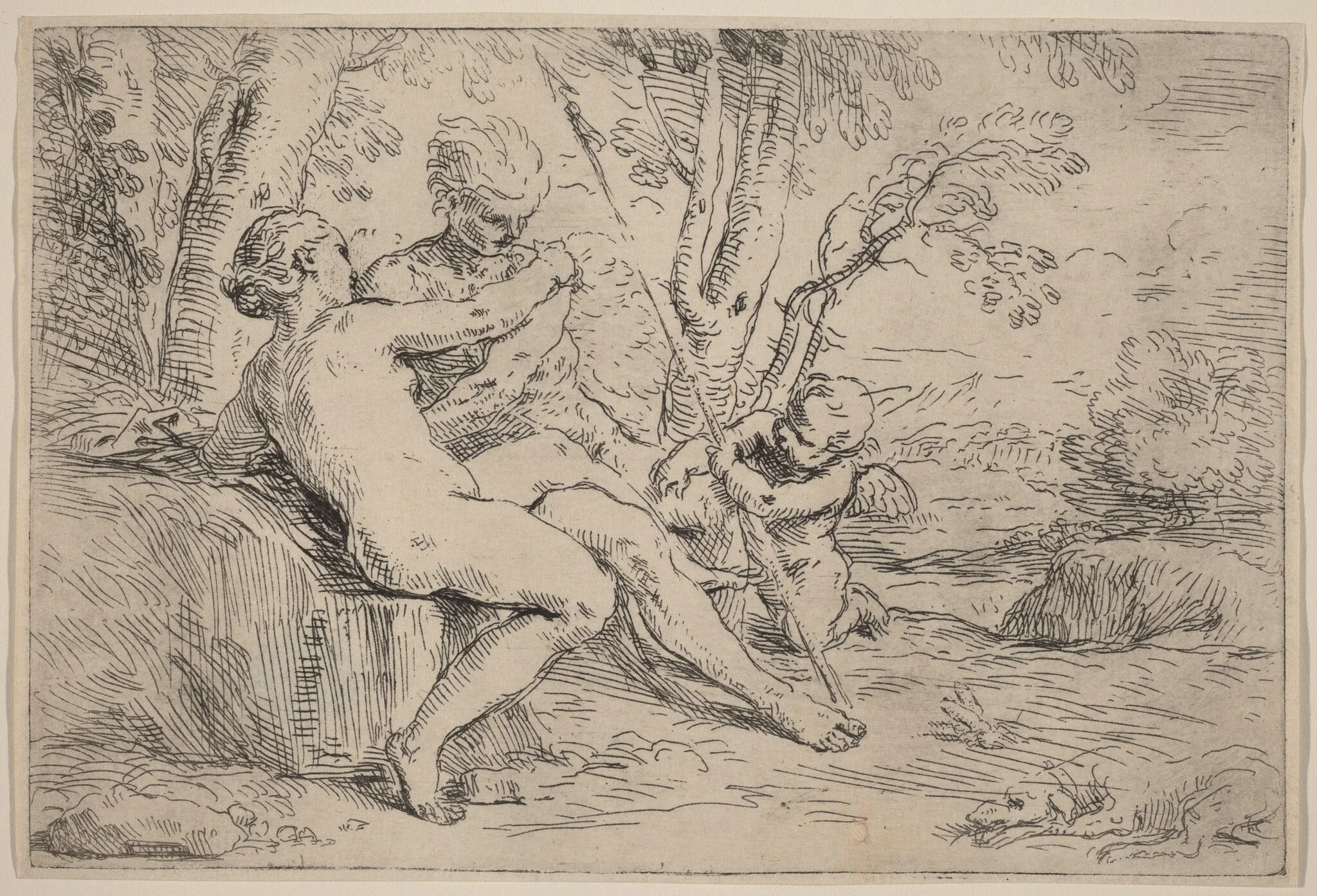 Venus and Adonis, detail