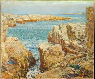 Coast Scene, Isles of Shoals, by Childe Hassam, oil, 1901
