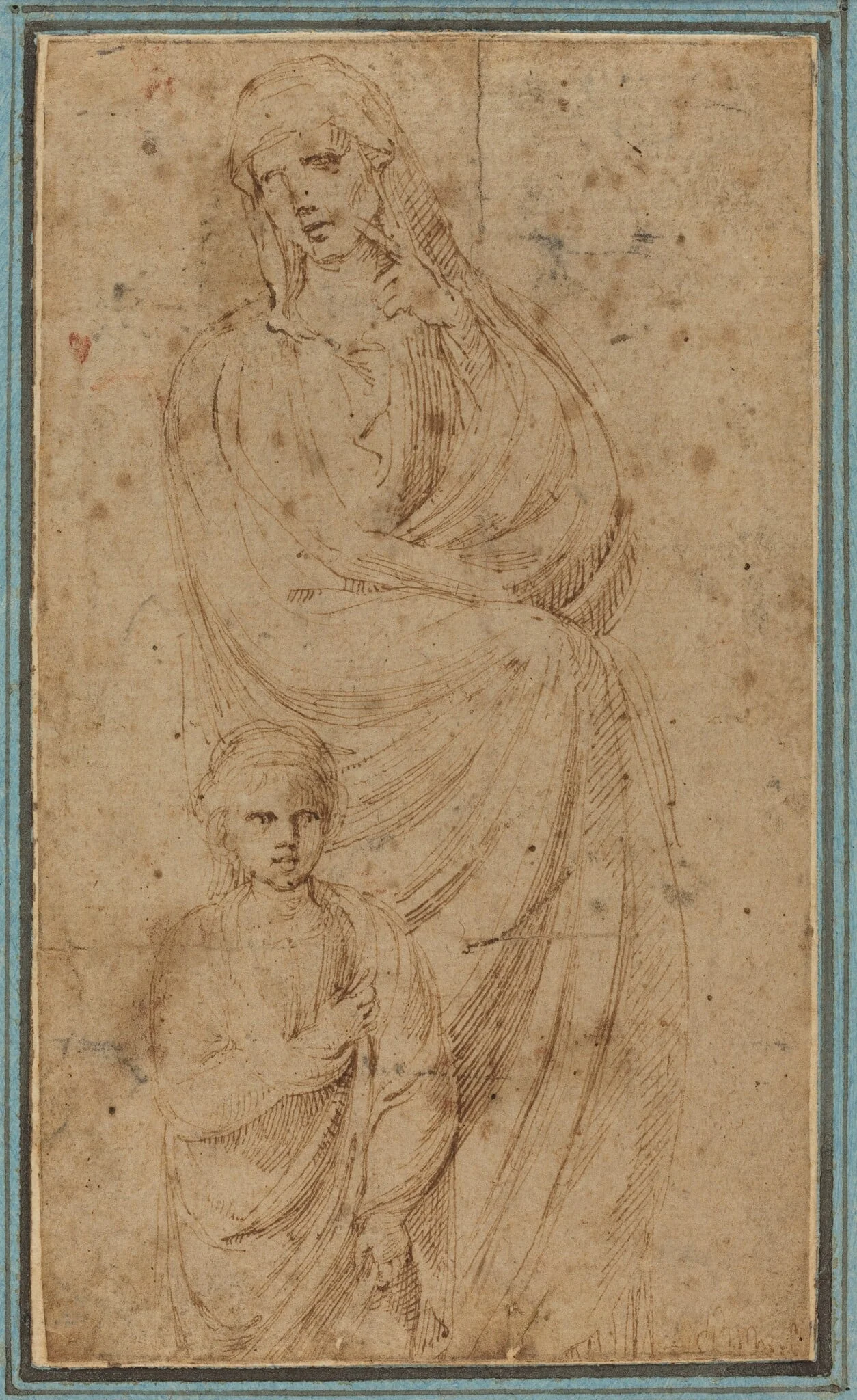 Two Figures, detail