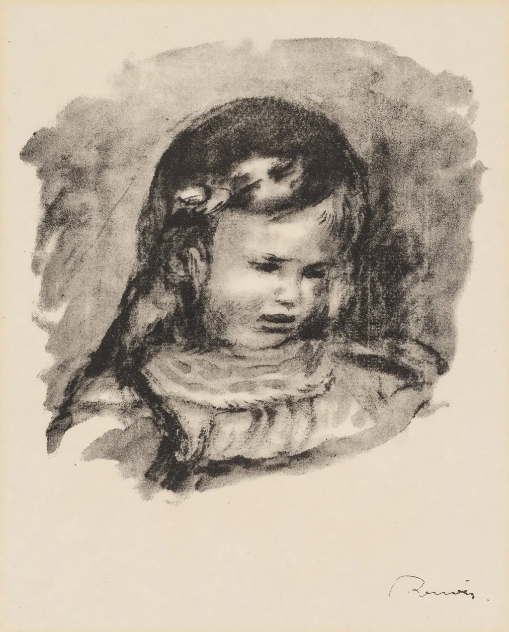 Claude Renoir, the Head Lowered (Claude Renoir, la tête baissée), by Auguste Renoir, 1904