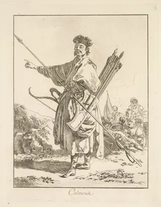 Calmouk, by Jean Baptiste Le Prince, 1771