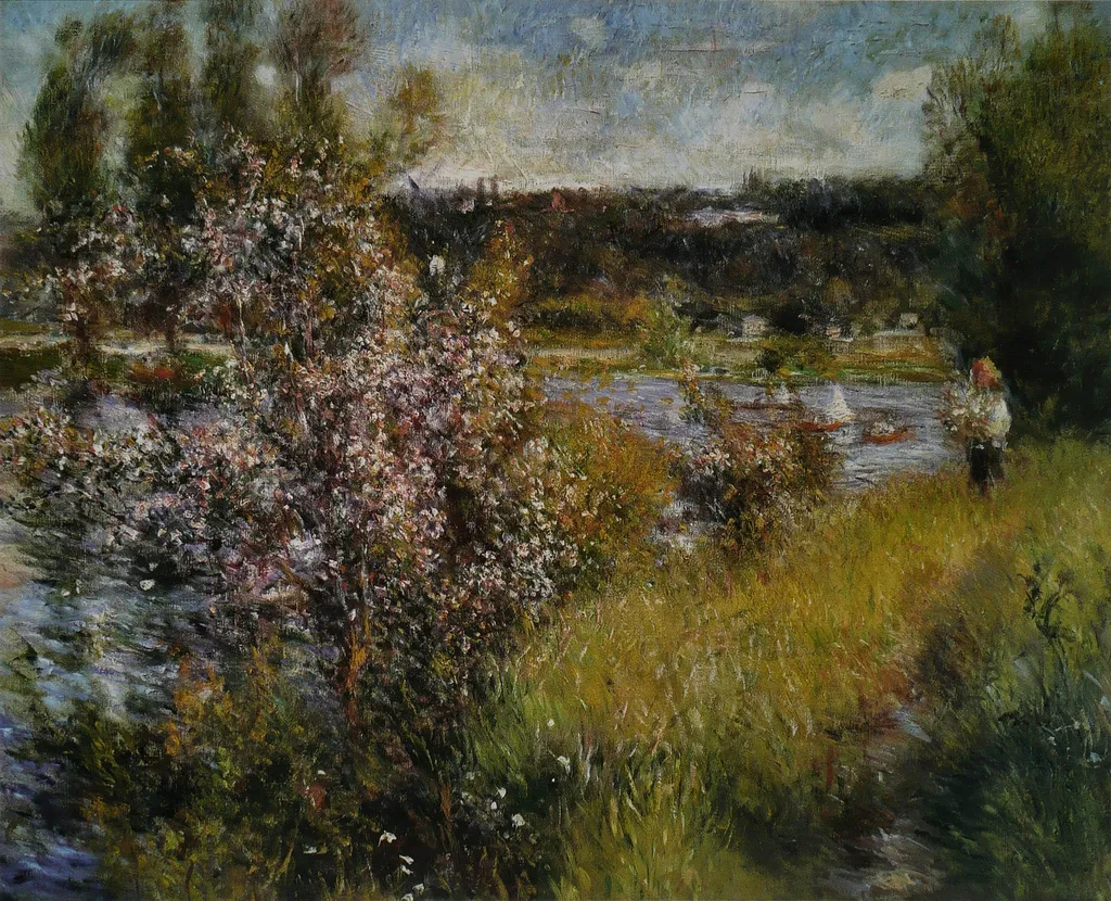 The Seine at Chatou, by Pierre-Auguste Renoir, oil, 1891