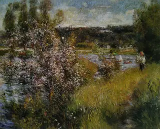 The Seine at Chatou, by Pierre-Auguste Renoir, oil, 1891