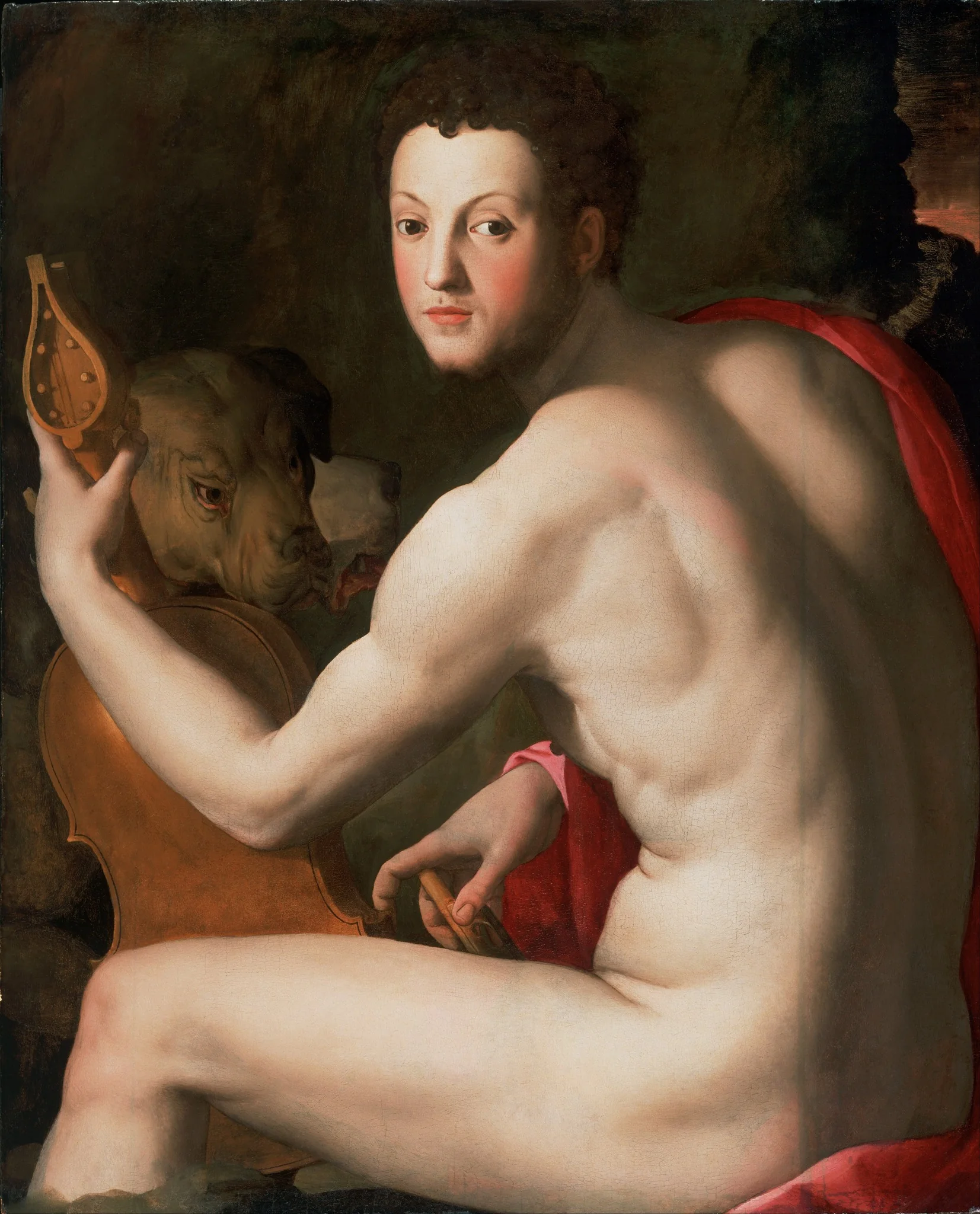 Portrait of Cosimo I de' Medici as Orpheus, detail