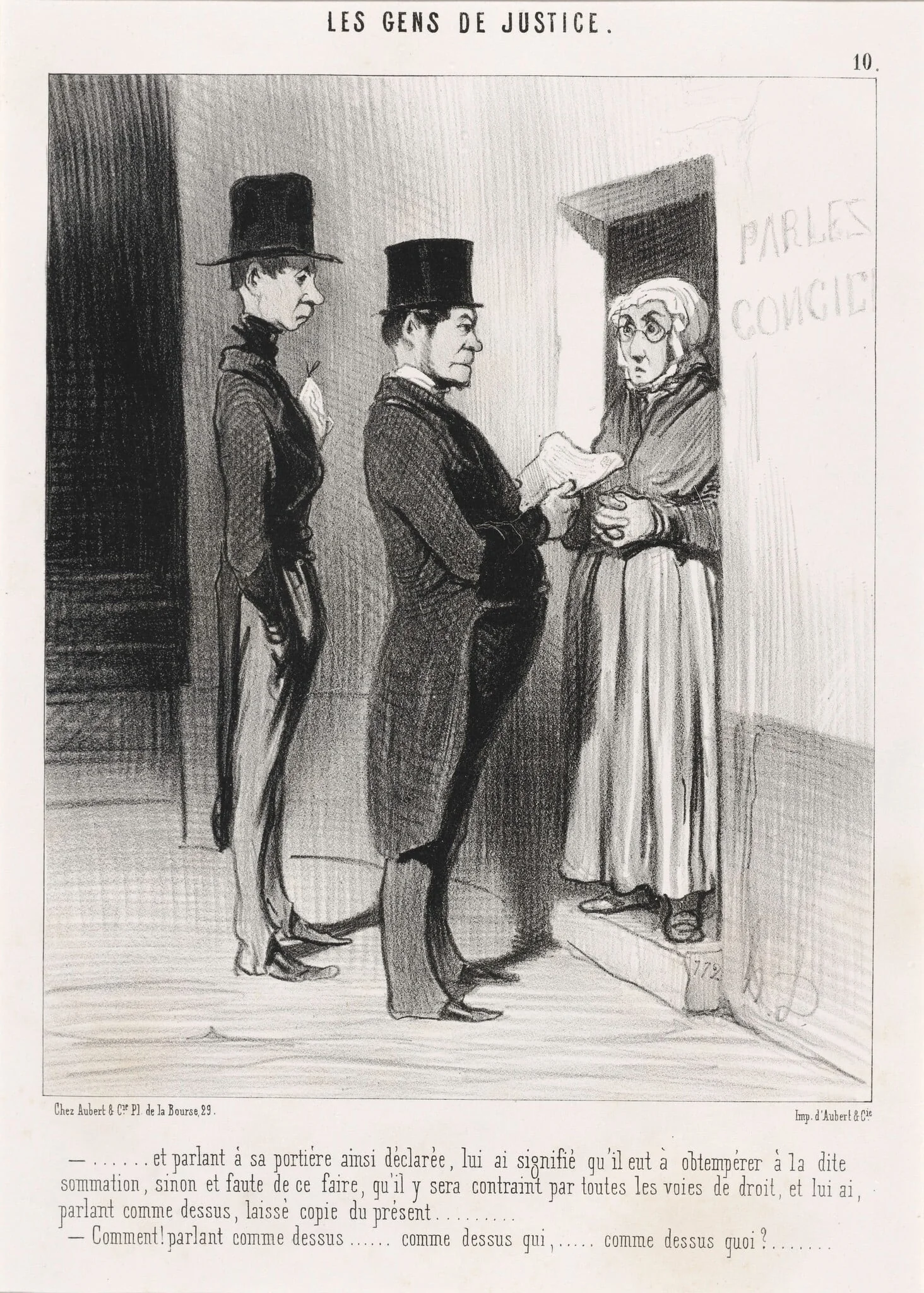 Et parlant a sa portière ainsi déclarée..., detail
