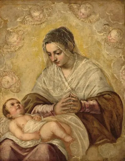 The Madonna of the Stars, by Jacopo Tintoretto, oil, 1580