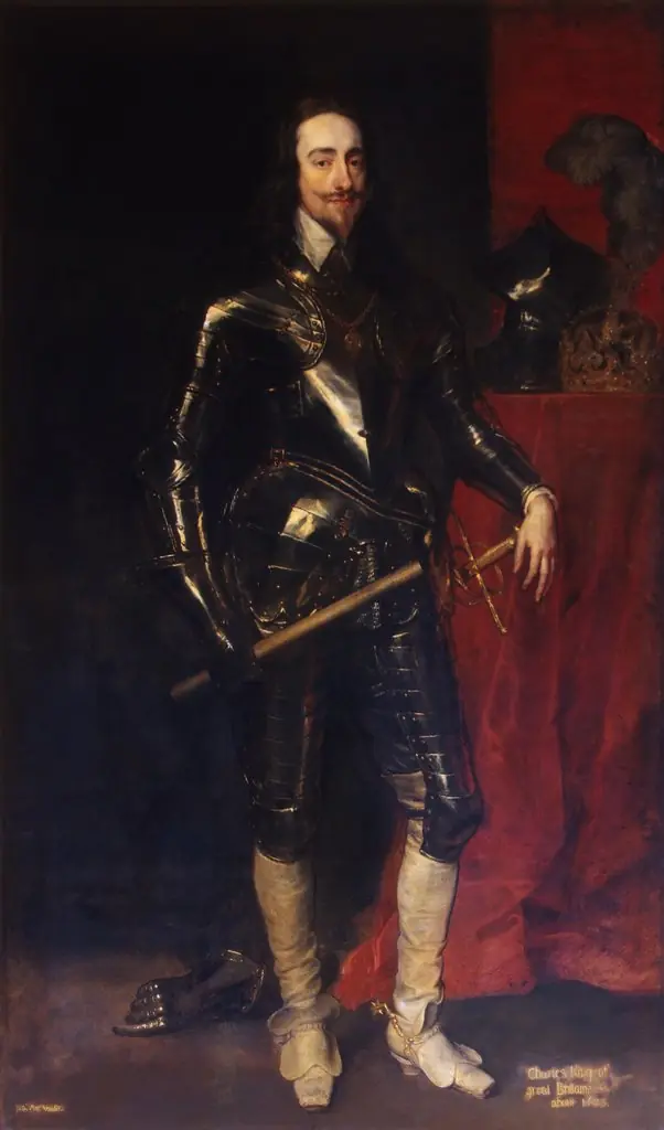 Portrait of Charles I, King of the Great Britain (1600-1649), by Anthony van Dyck, oil, 1638