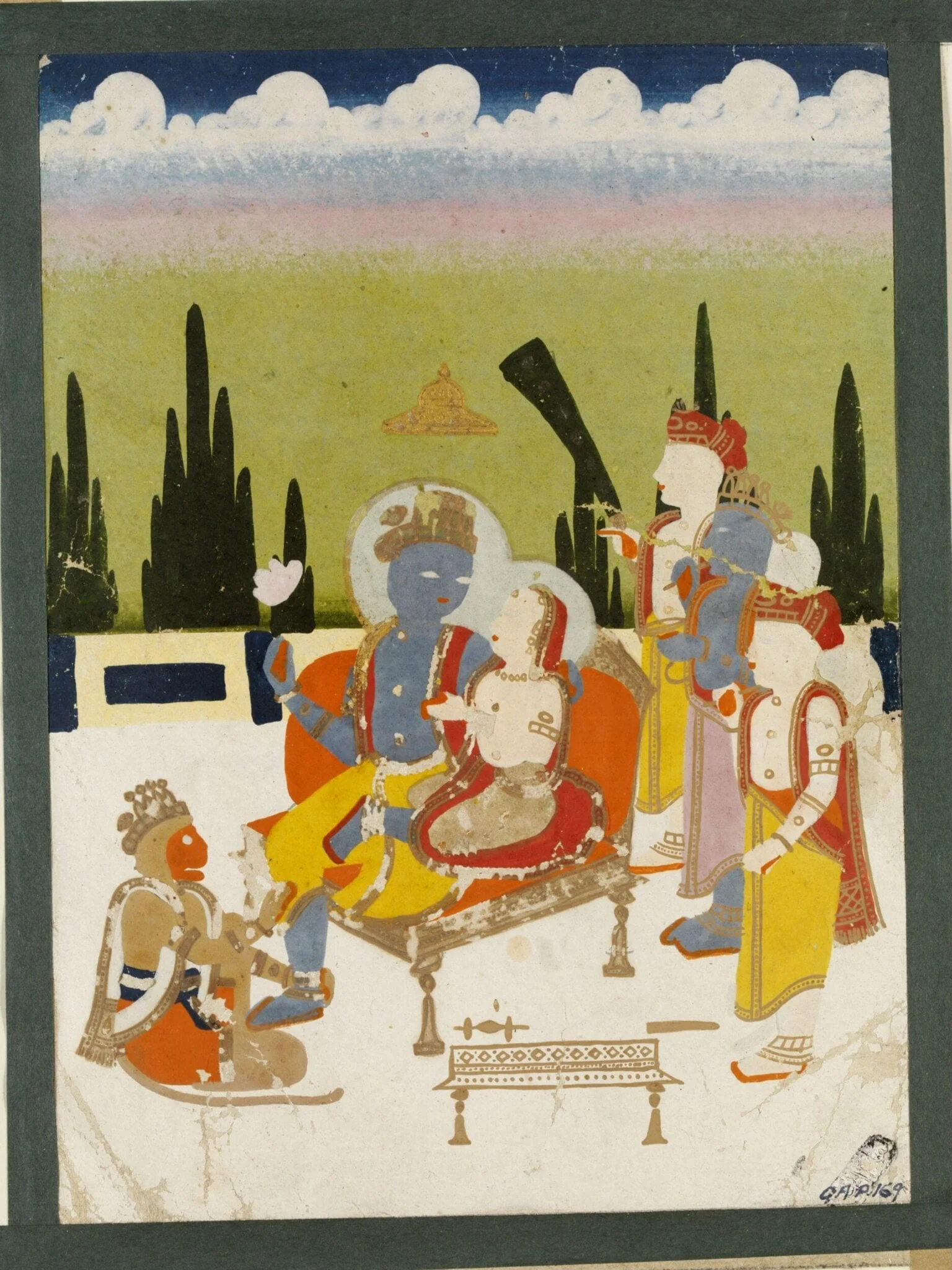 Rama and Sita, detail