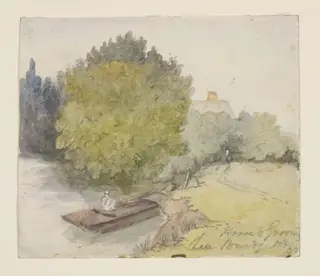 Horse and Groom Fishery, near Lea Bridge, by Thomas Hosmer Shepherd, watercolor, 1830