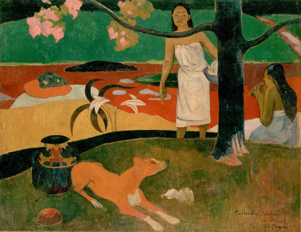 Pastorales tahitiennes, by Paul Gauguin, oil, 1896