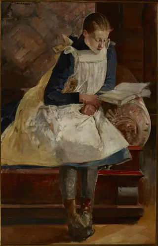 Portrait of Artist's Daughter Julia, by Jacek Malczewski, oil, 1902