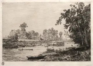 At Neuilly (Seine), by Maxime Lalanne, 1864