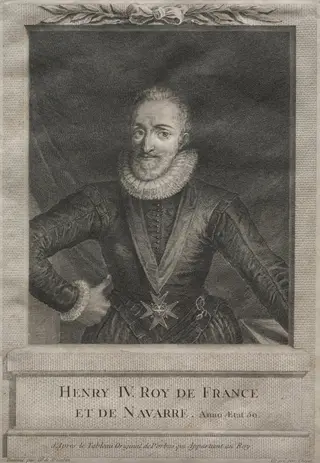 Henry IV, King of France, by Gabriel de Saint-Aubin, 1765