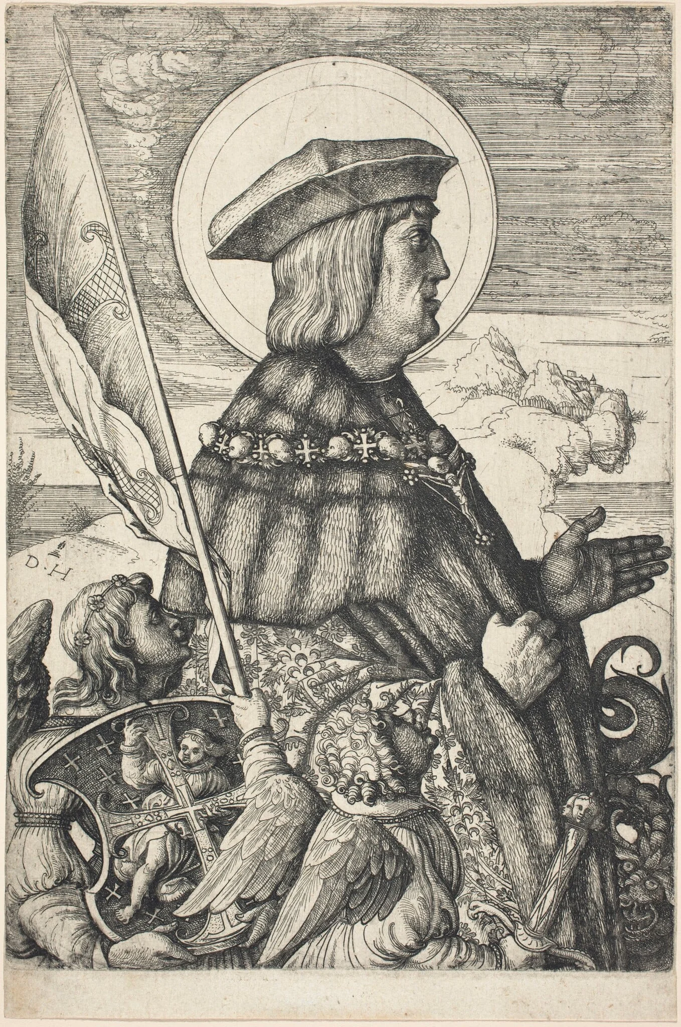 Emperor Maximilian I in the Guise of Saint George, detail