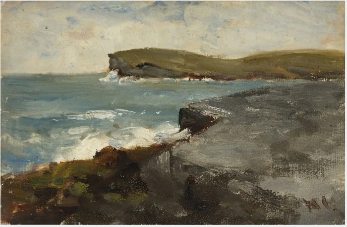 Cliffs and the Sea, detail