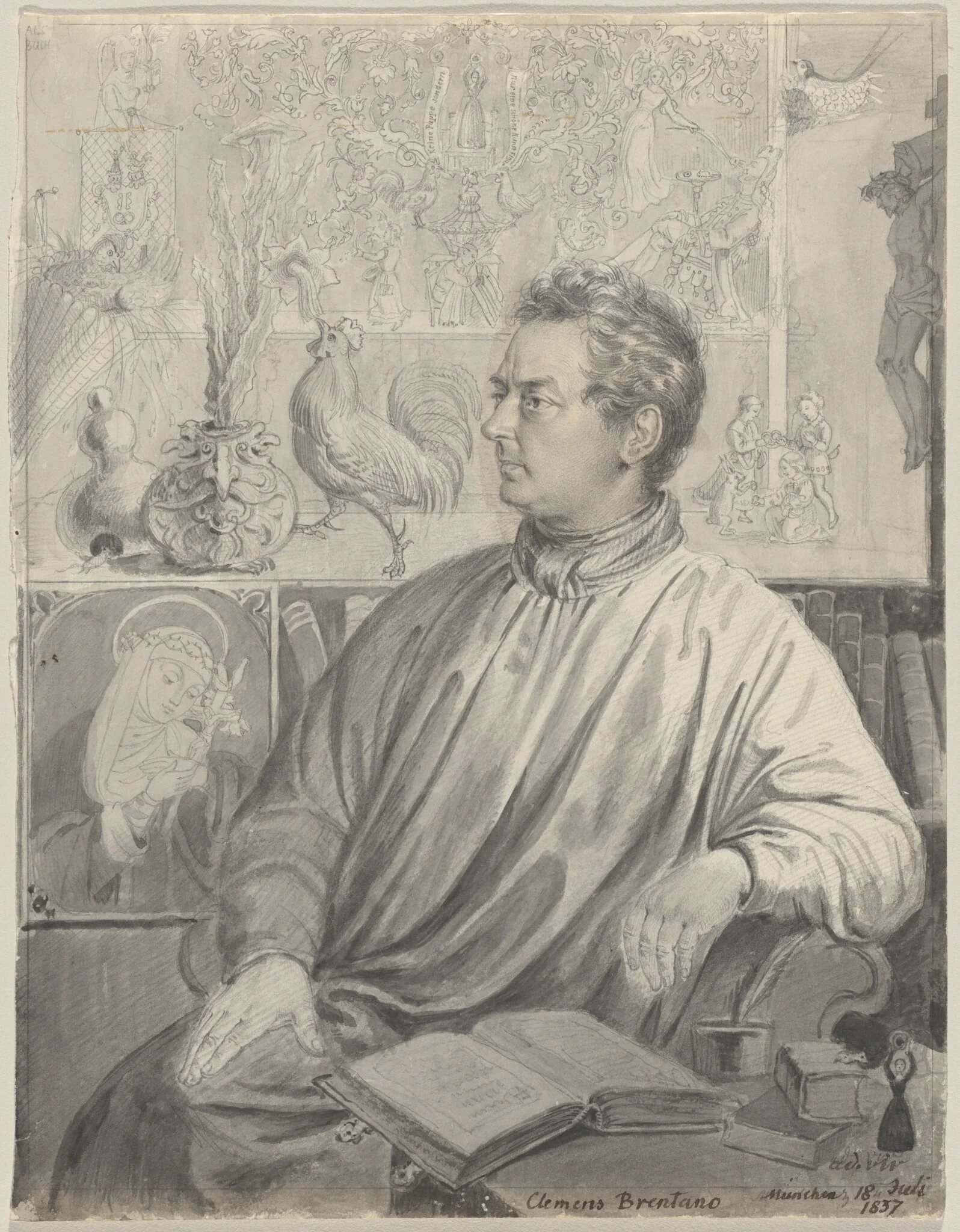 Clemens Brentano, detail