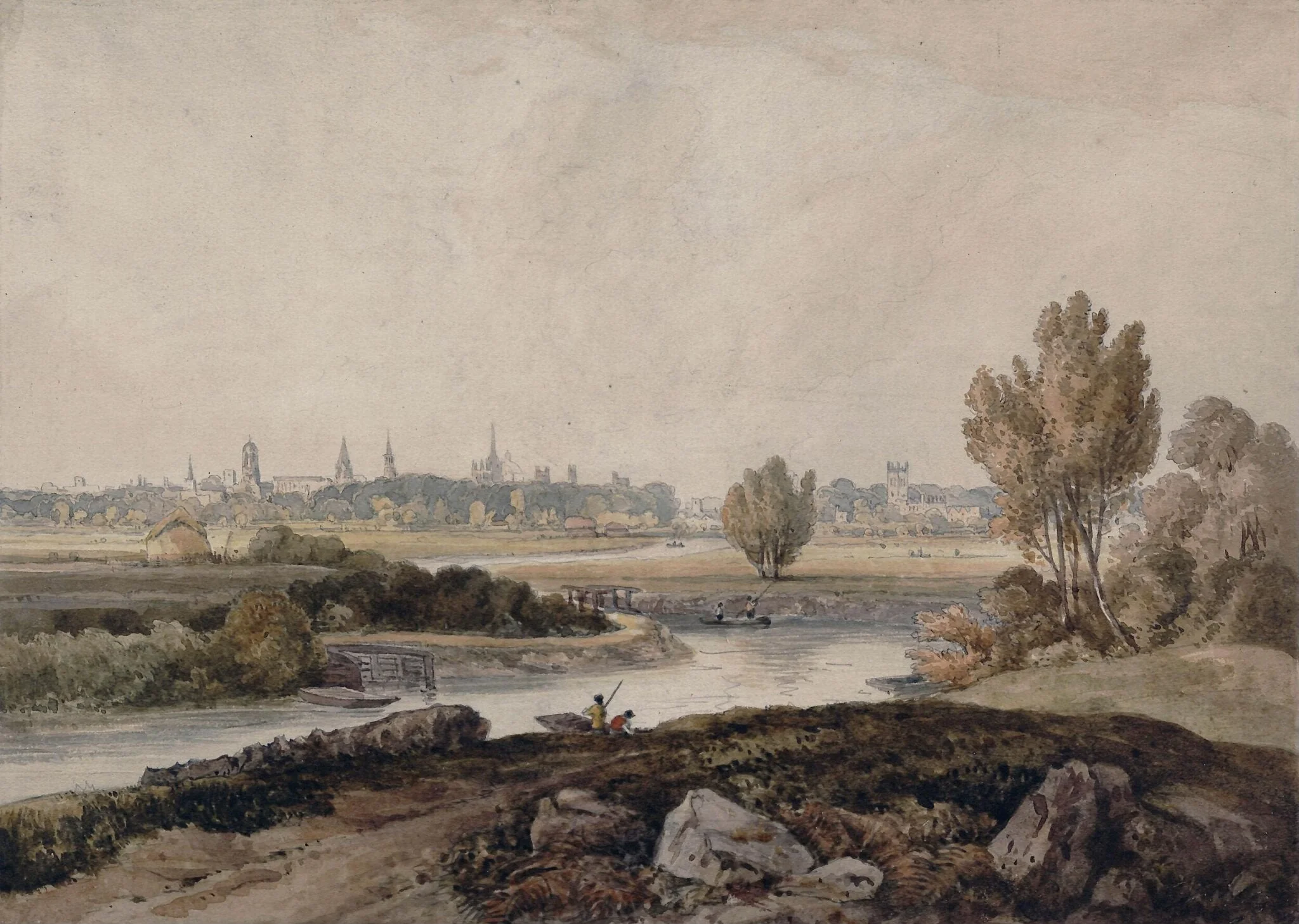 Oxford from Iffley, detail