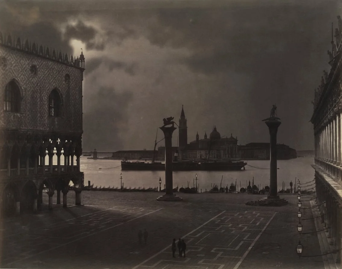 Venice: Saint Mark's Looking toward San Giorgio Maggiore, in Moonlight, detail