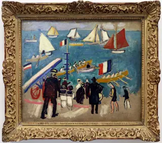 Les régates, by Raoul Dufy, oil, 1907