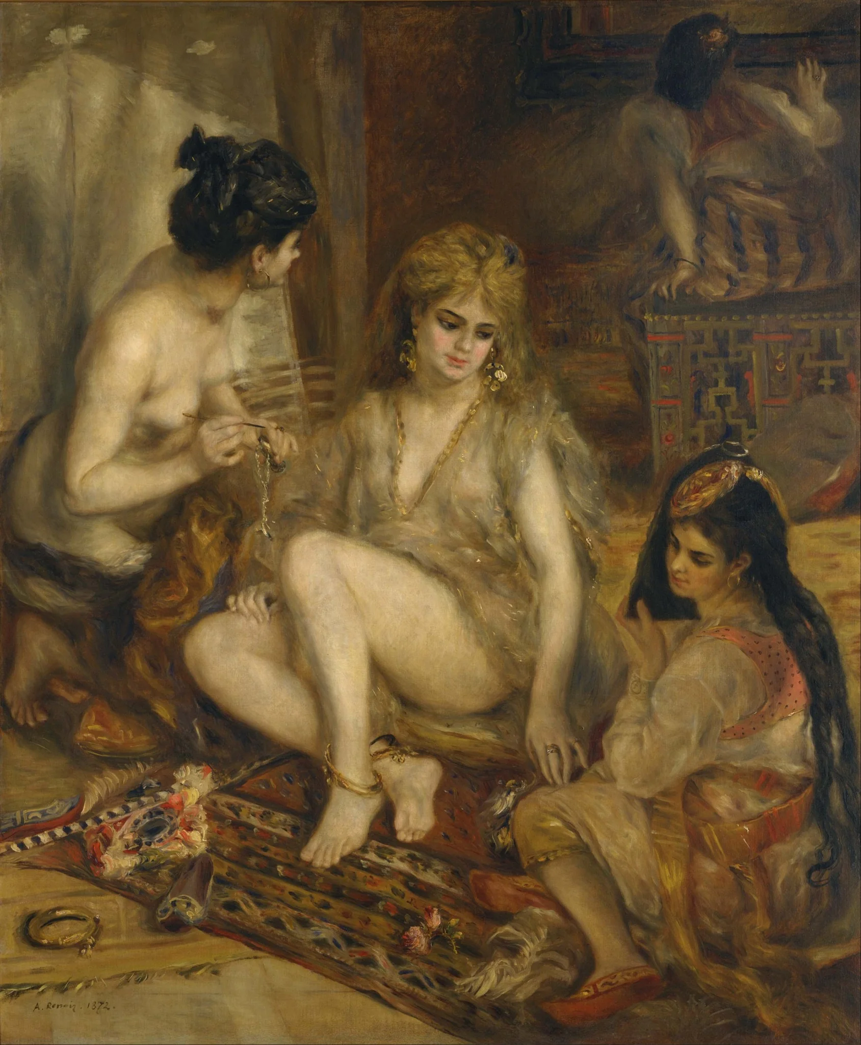 Parisian Women in Algerian Costume, detail