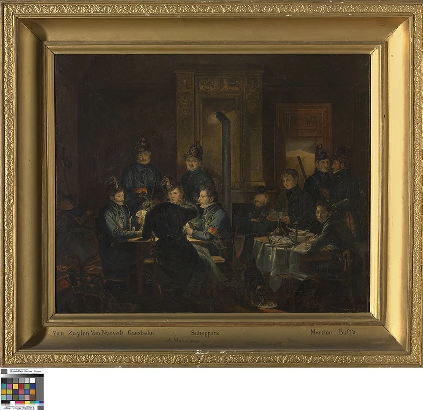 Bijeenkomst van de Vrije Jagers te Brugge, detail