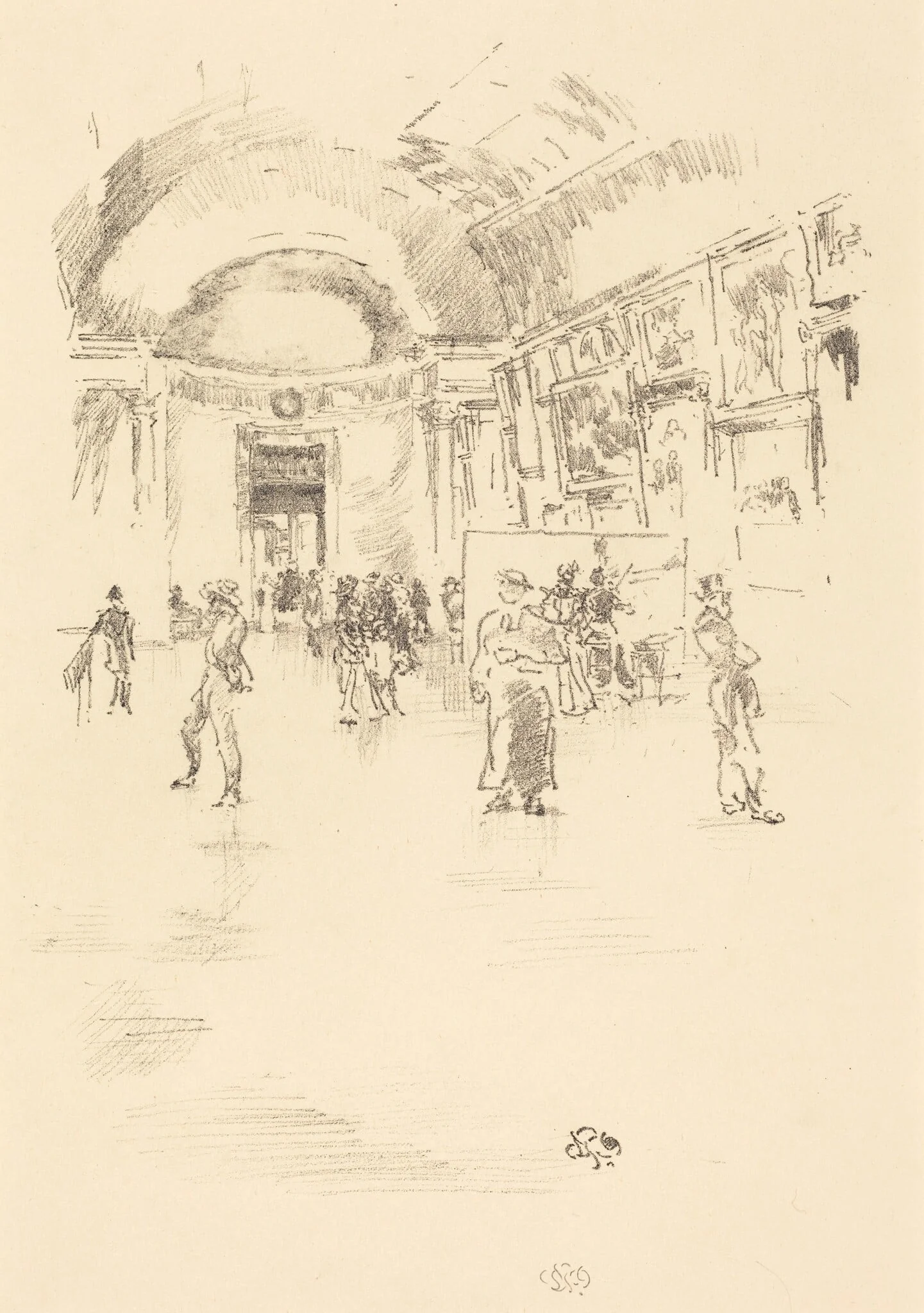 The Long Gallery, Louvre, detail