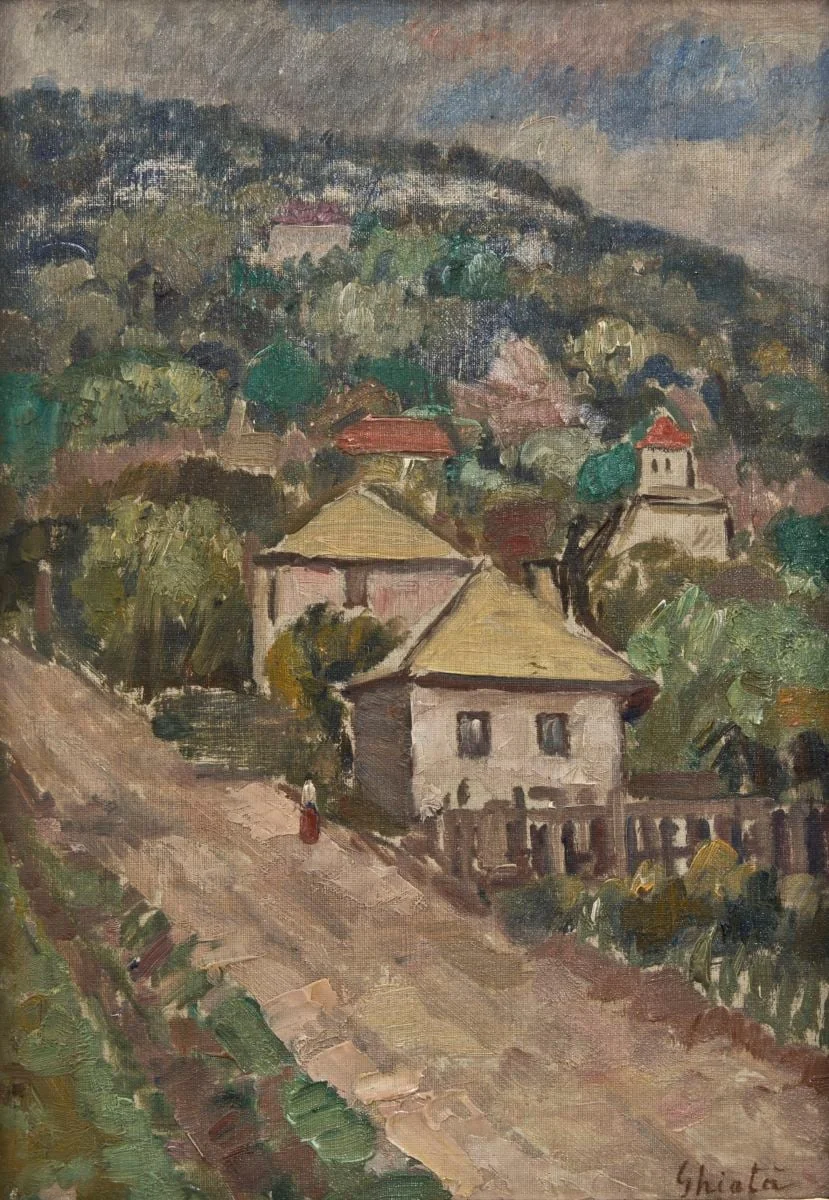 Peisaj din Râmnicu Vâlcea, detail