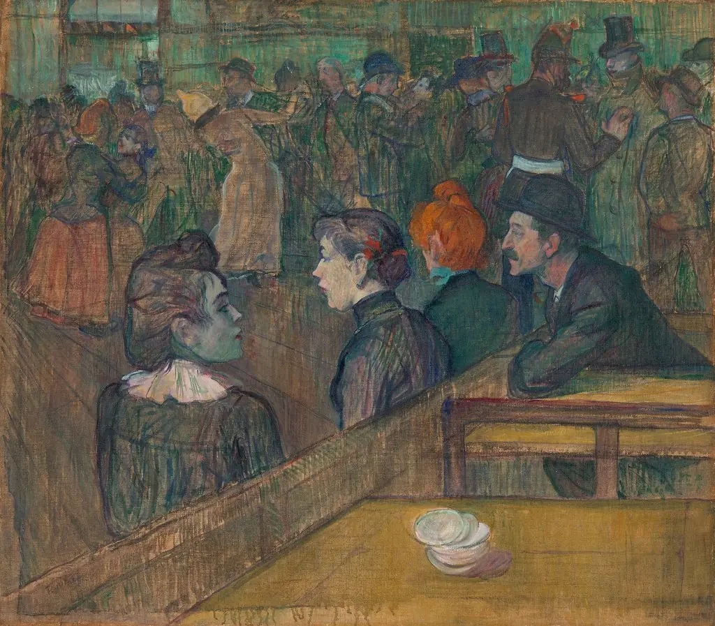 Moulin de la Galette, by Henri de Toulouse-Lautrec, oil, 1895