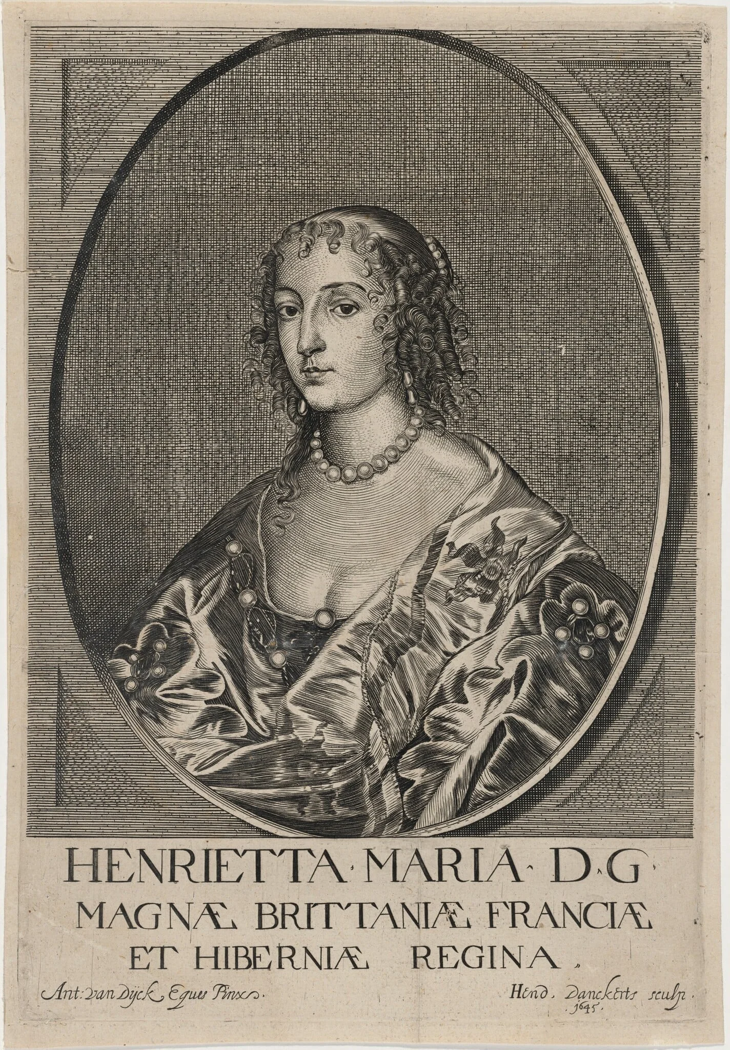 Henrietta Maria, Queen of Charles I, detail