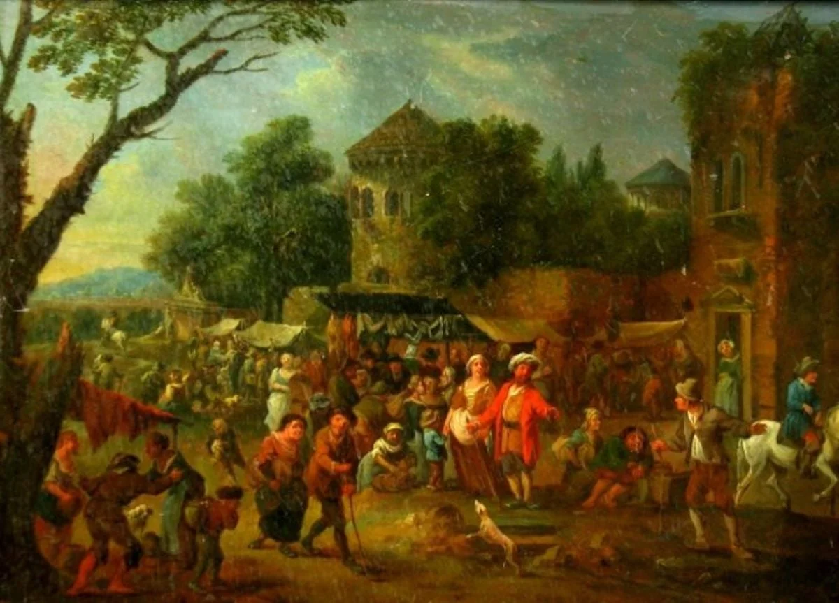 Scenă de târg (Iarmarocul), detail